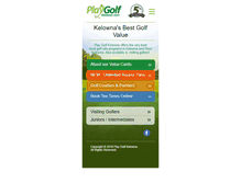 Tablet Screenshot of playgolfkelowna.com